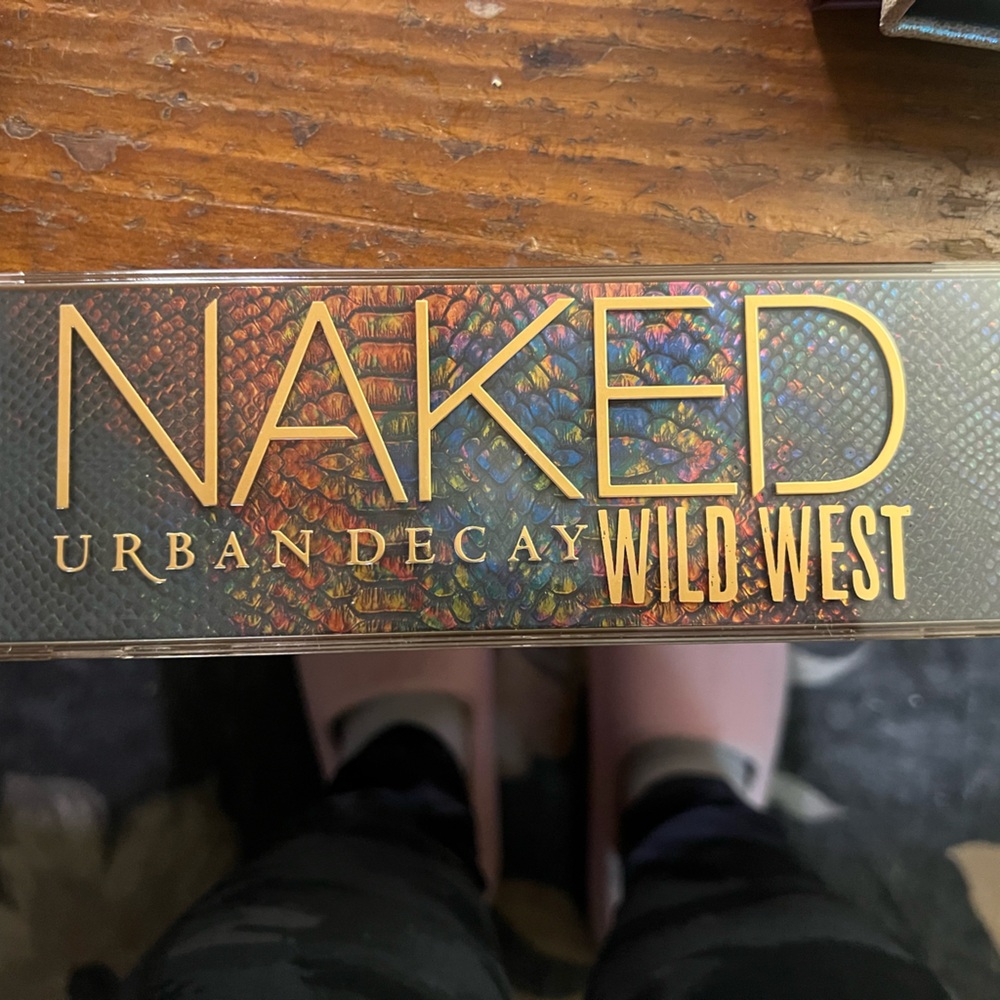 Urban Decay Naked Wild West Palette with Gold and Multicolor Design